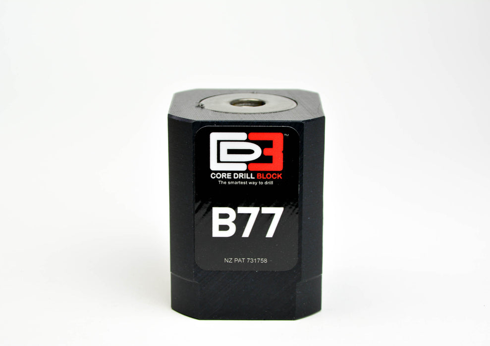 B77 – Fits 77mm Core Bit – Standard Block (Metric)