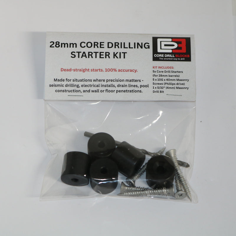 28mm Core Drilling Starter Kit - set of 5