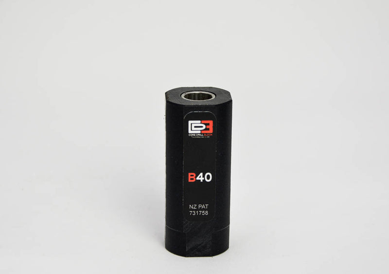 B40 – Fits 40mm Core Bit – Standard Block (Metric)