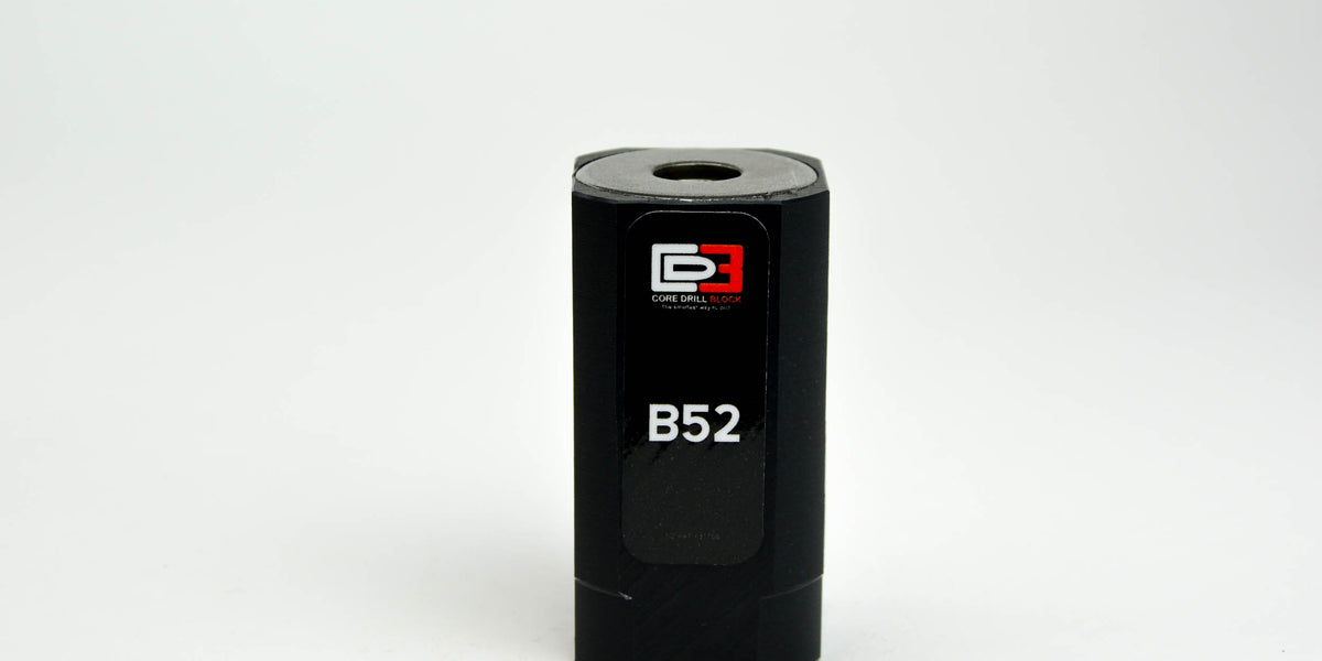 B52 – Fits 52mm Core Bit – Standard Block (Metric) — Core Drill Blocks