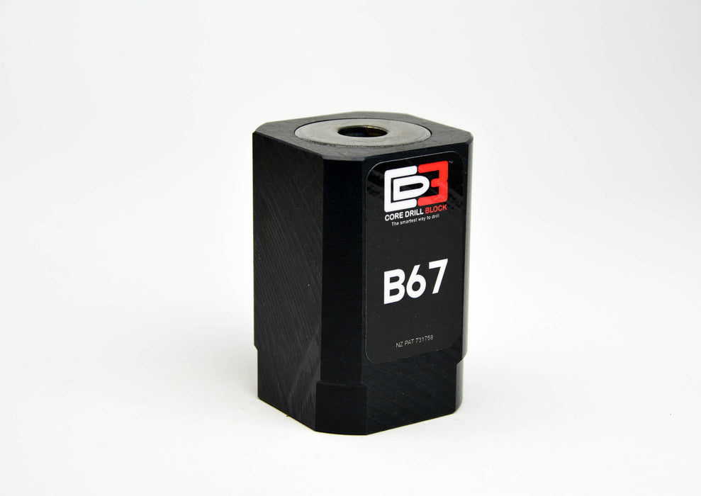 B67 – Fits 67mm Core Bit – Standard Block (Metric)