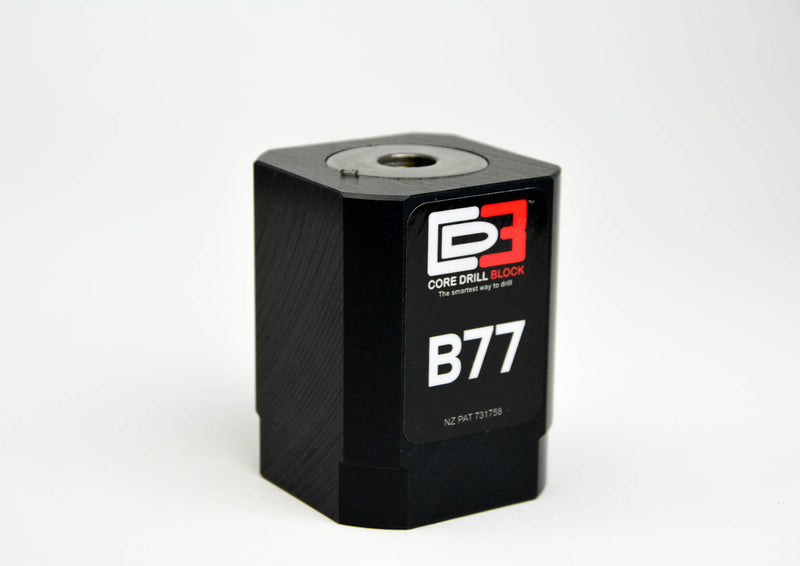 B77 – Fits 77mm Core Bit – Standard Block (Metric)
