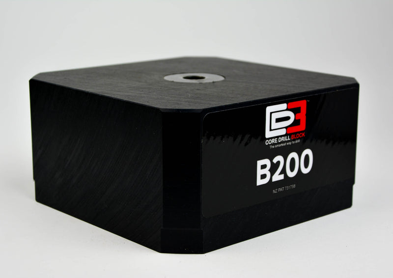 B200 – Fits 200mm Core Bit – Standard Block (Metric)