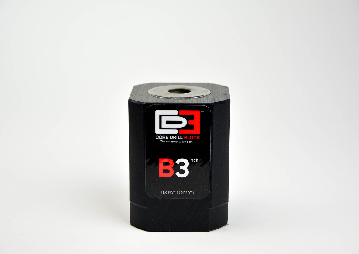 B3” – Fits 3 Inch Core Bit – Standard Block (Imperial) — Core Drill Blocks