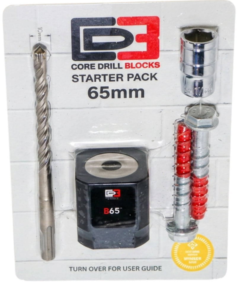 65mm Core Drill Block Starter Pack