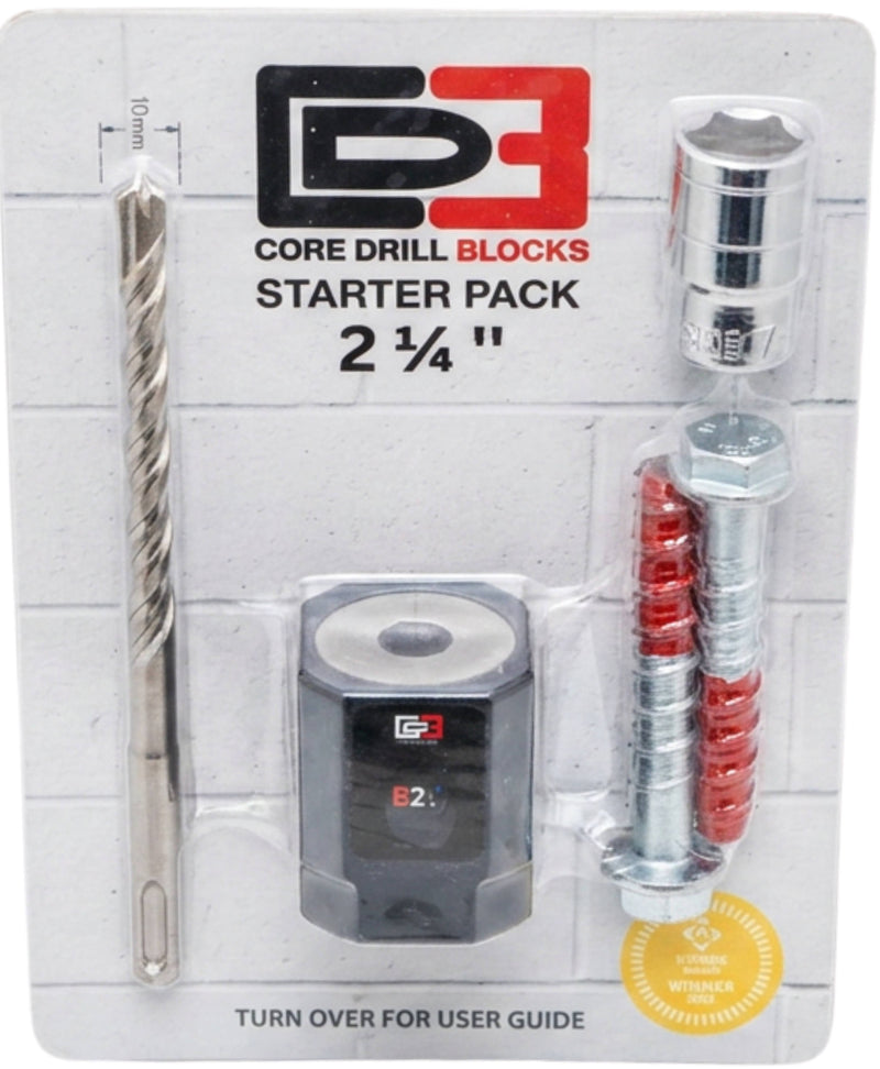 2 1/4" Core Drill Block Starter Pack